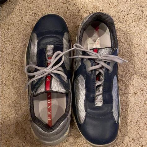 navy blue dirt cheap used prada sneakers|prada men's sneakers.